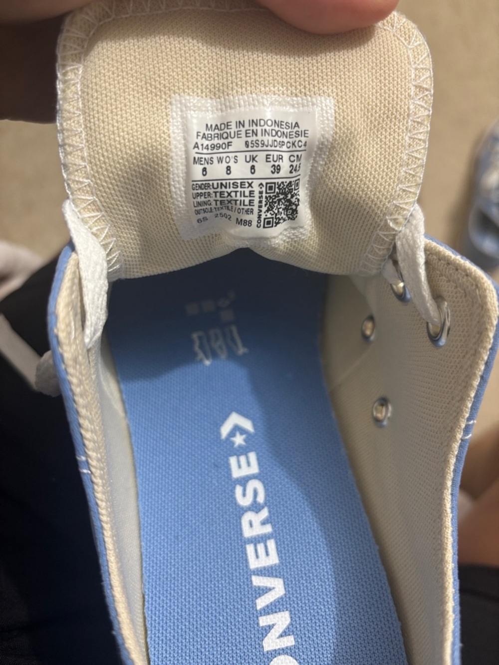 Converse Light Blue Low Top Sneakers - Picture 5 of 5